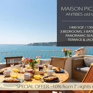 Maison Picasso - Jacuzzi, Vue, Terrasse For 6 Villa Antibes